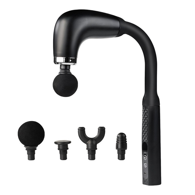 Electric Massage Hammer, Home Handheld Smart Curved Hook Fascia Gun Back Artifact Electric Fascia Gun
