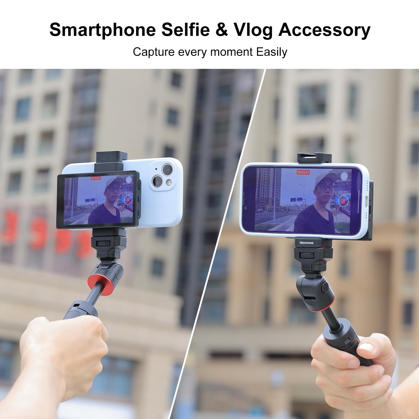 Monitor Screen for Selfie, Vlog, or Live Stream, iPhone Compatible for TikTok