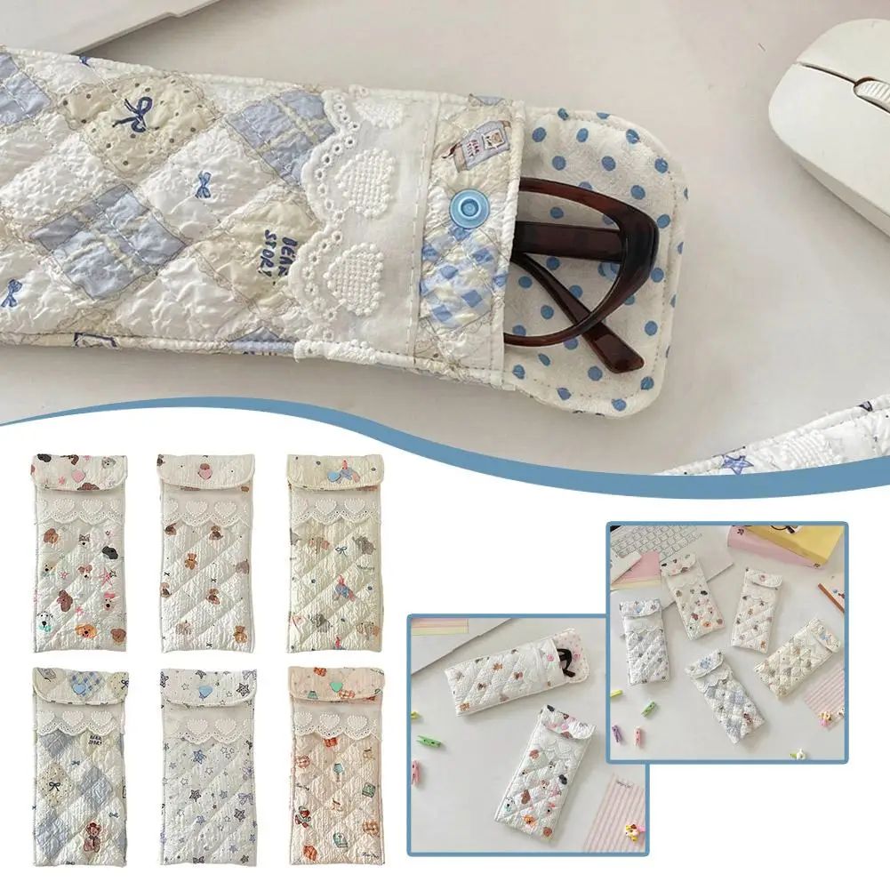 Cute Cartoon Soft Glasses Case