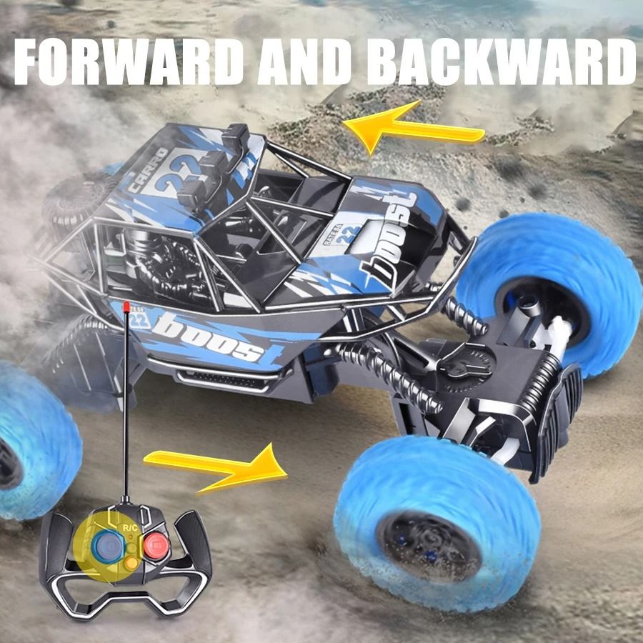 Remote Control Off Road Car with Flashing Lights and Rechargeable Battery