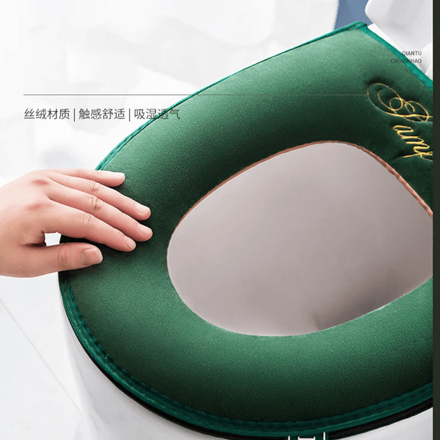 Warm Velvet Toilet Seat Cover