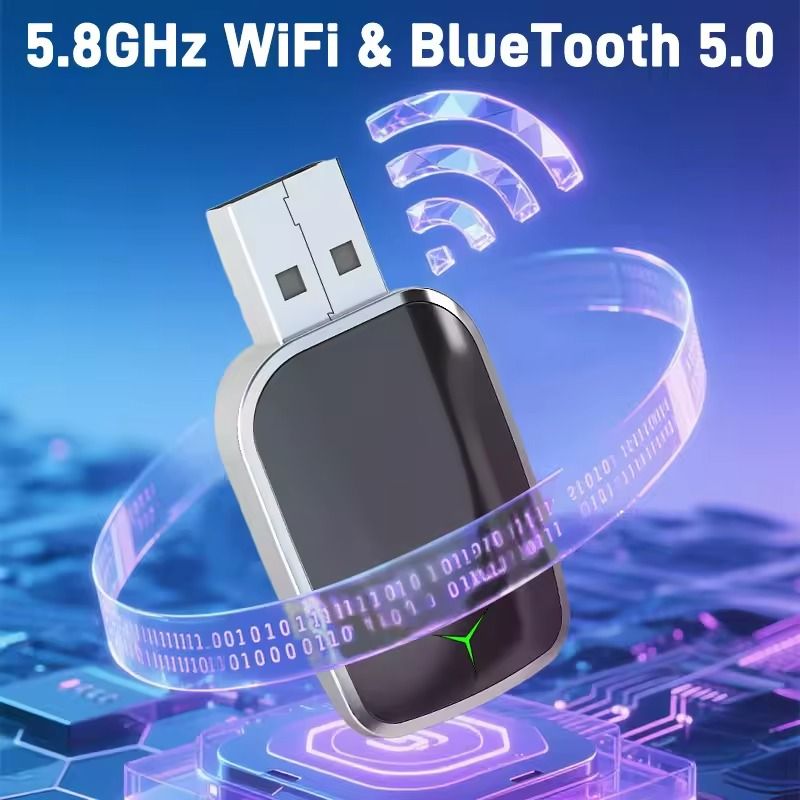 Wireless CarPlay and Android Auto Adapter Low Latency 5GHz Plug and Play