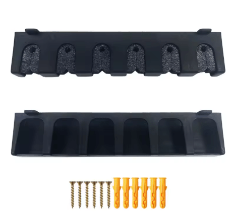 8 Rod Wall Mounted Fishing Rod Holder Modular Space Saving Storage Rack for Garage and Home