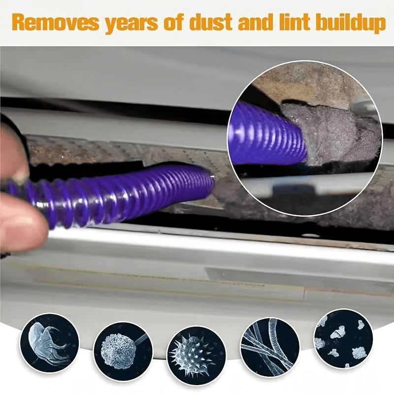 Dryer Vent Cleaner Kit - Lint Removal Tool, Fire Hazard Prevention & Efficiency Boost