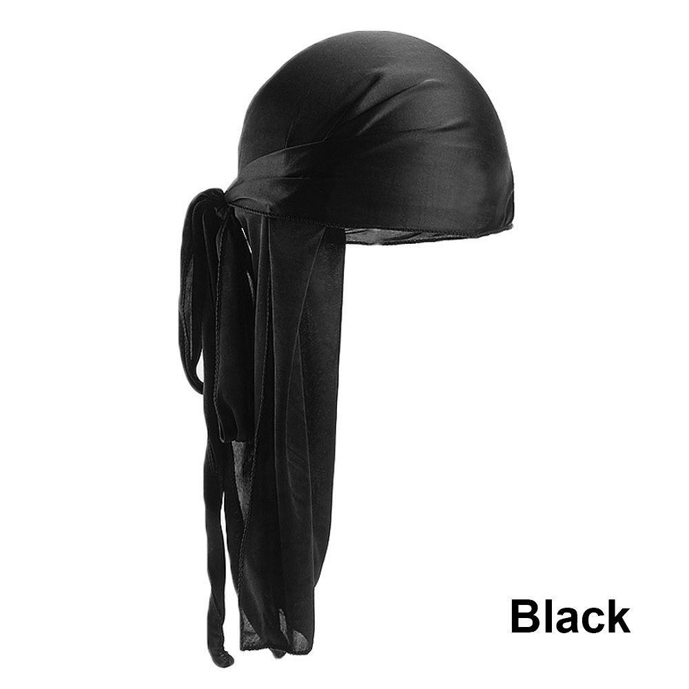 Pre-Tied Bandana Turban Hijab Silk Durag Pirate Hat Fashion Men Women Chemo Cap Headwrap