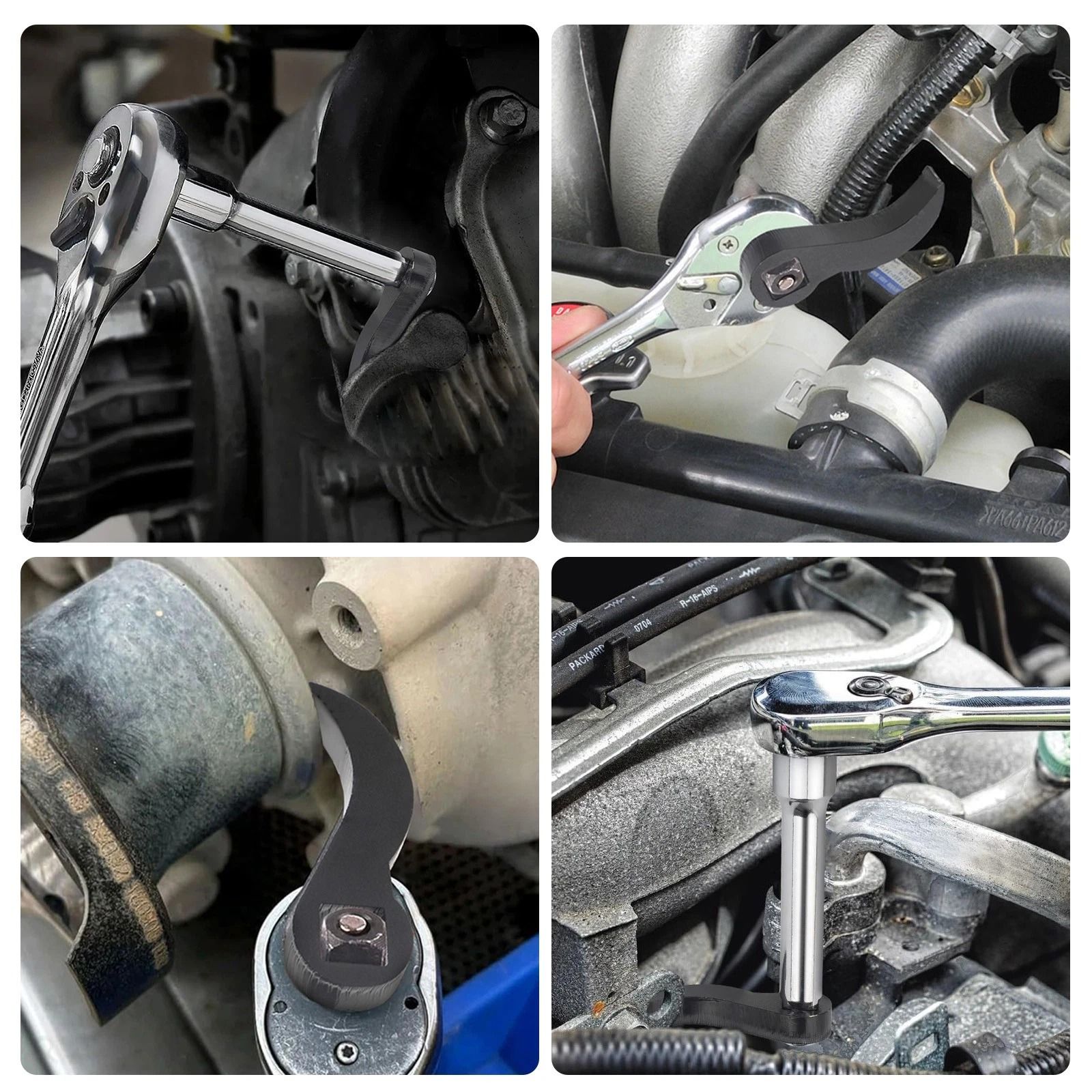 Multi-Angle Pry Bar Adapter, High-Strength Carbon Steel, Flexible Leverage