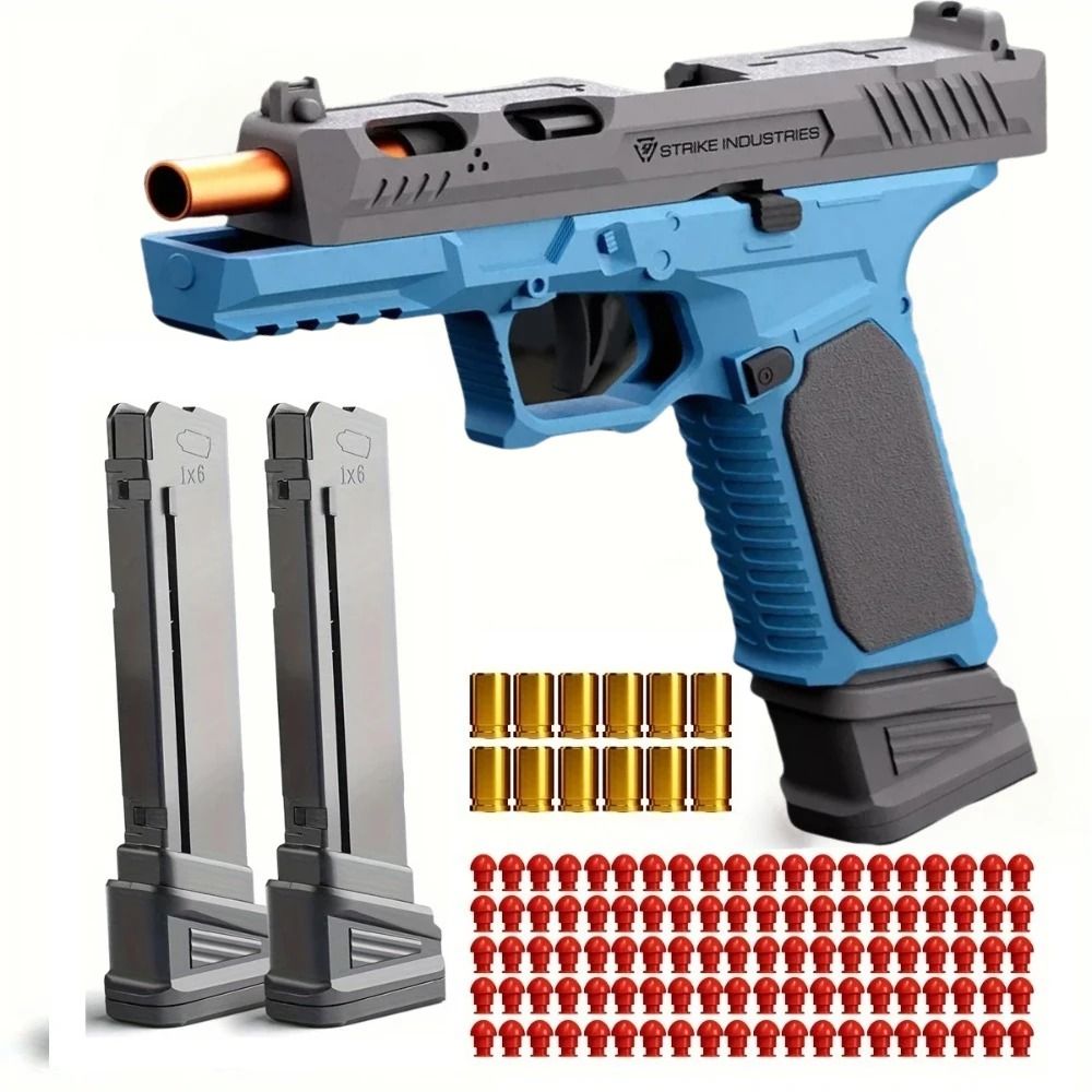 SIG17 Shell Ejecting Soft Bullet Toy Pistol with Blowback Action