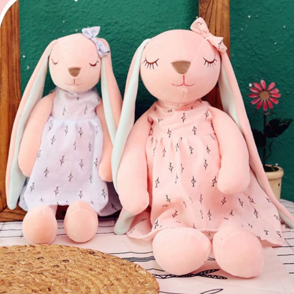 13.78in Soothing Rabbit Sleeping Plush Doll