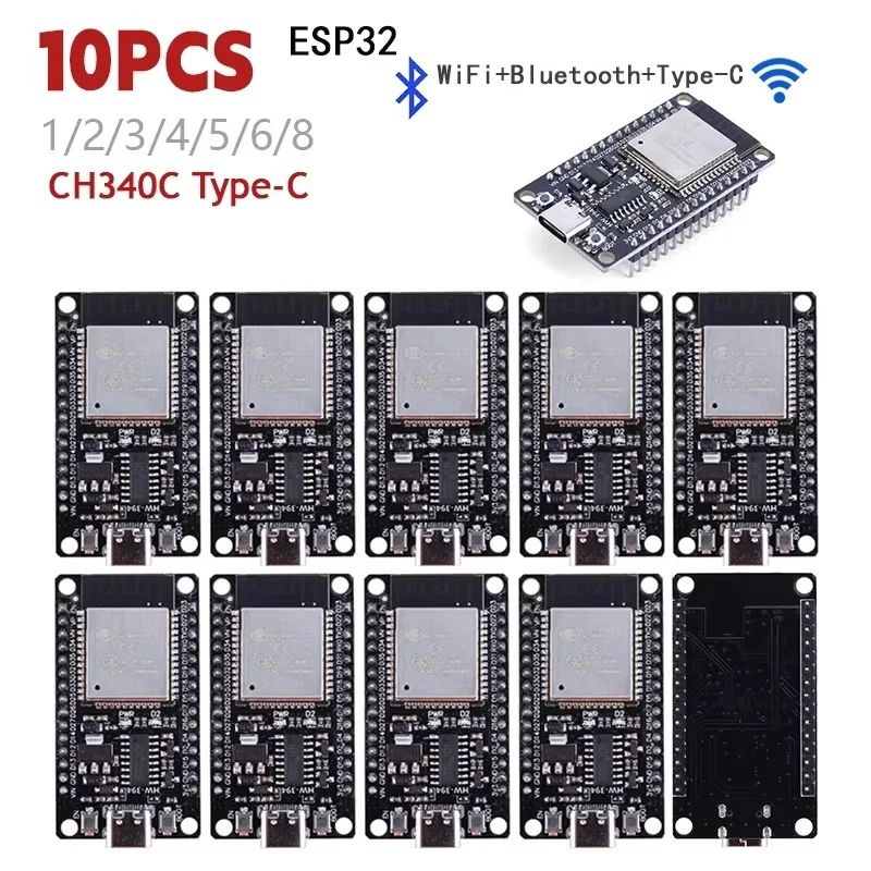 ESP32 Type-C Development Board with WiFi & Bluetooth for Smart Projects