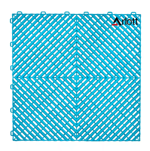 40by40 Interlocking Garage Floor Tiles – Modular Drainage Car Wash Flooring