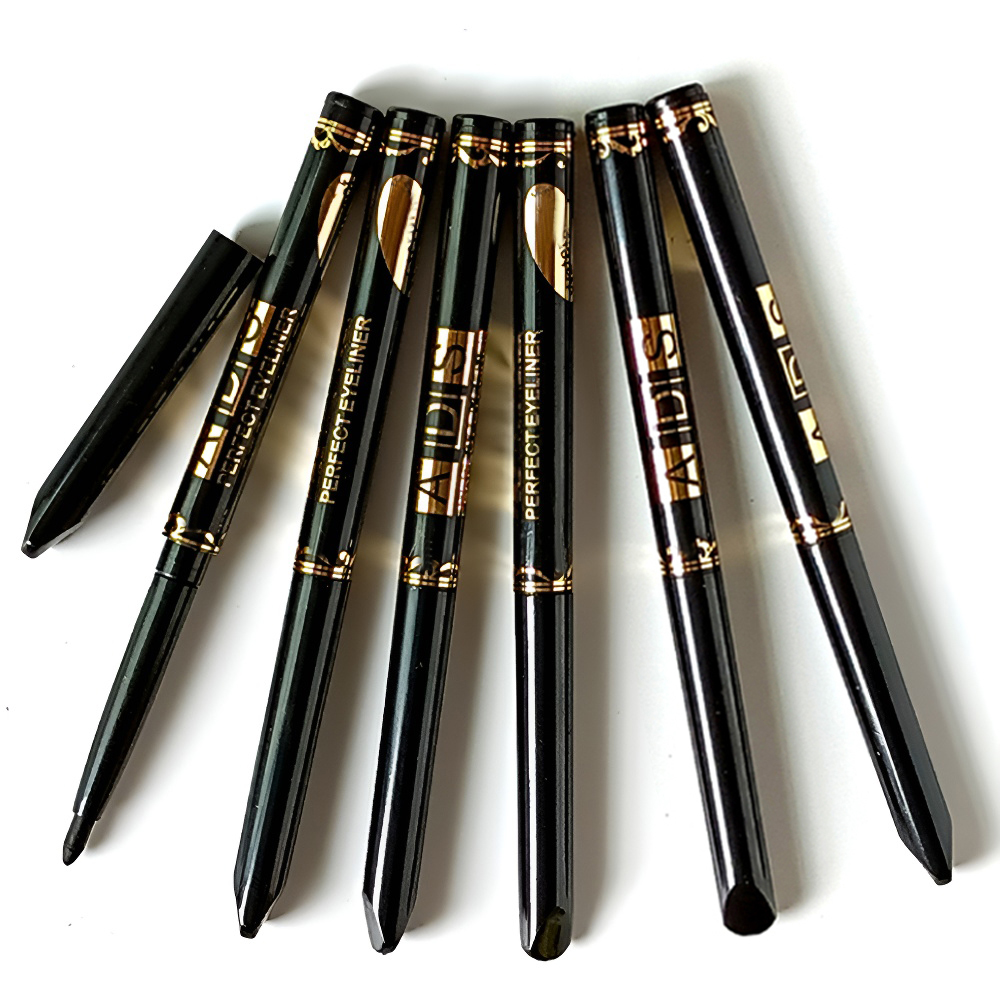 Smudge-Proof Waterproof Black Brown Eyeliner Pencils, High Pigmented & Long-Lasting Punk Makeup