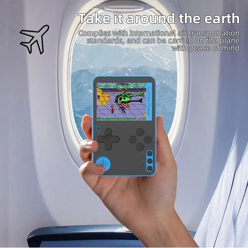 Retro Handheld Game Console with 500 Classic Games LCD Rechargeable