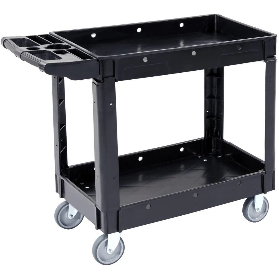 Utility Service Cart with Swivel Wheels Rolling Cart