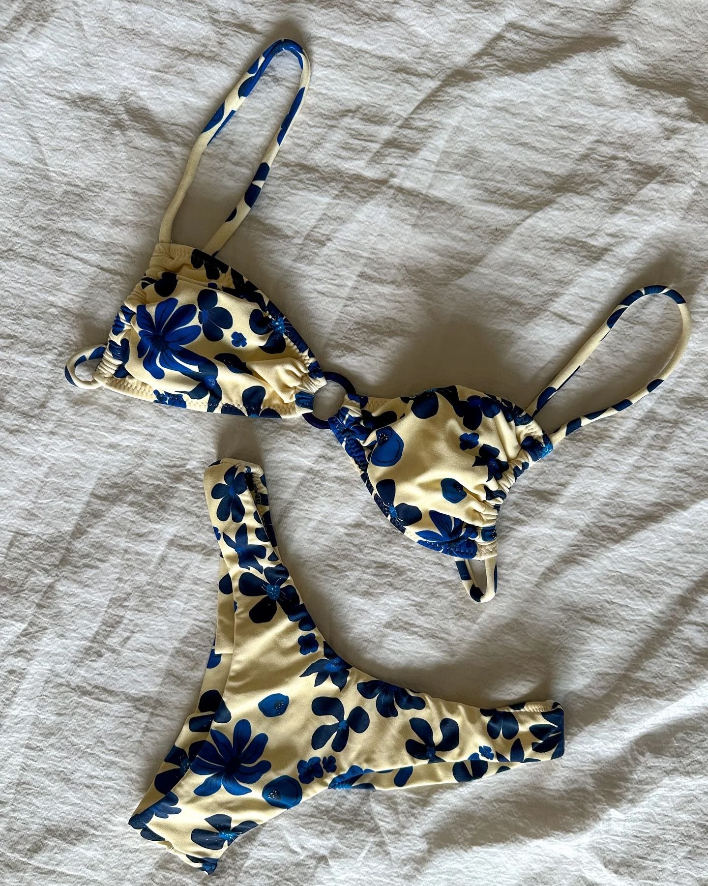 High-Waist Printed Bikini Set – Push-Up Sculpting Luxury Swimwear