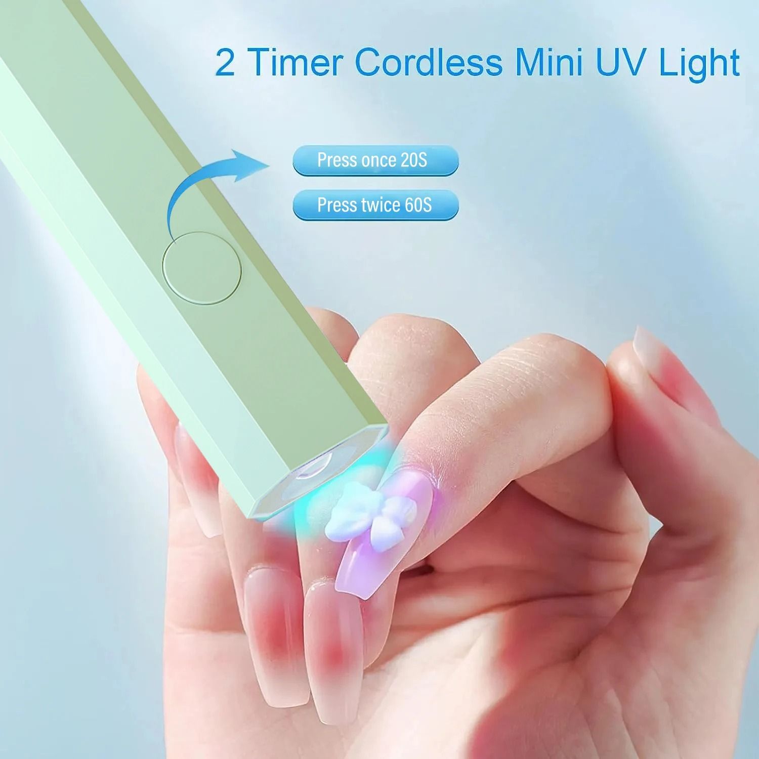 YIKOOLIN Handheld USB Mini UV LED Nail Lamp