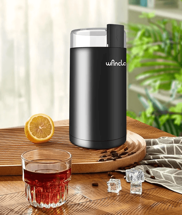 200W Precision Brew Electric Coffee Grinder - High-Power, Multi-Use Bean and Spice Mill