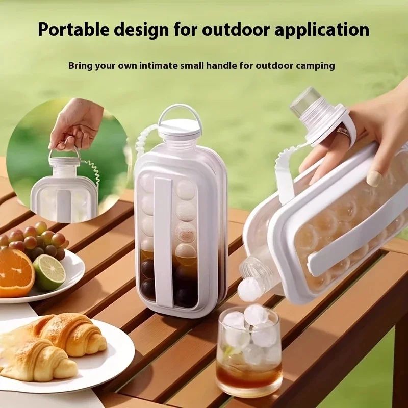 Portable Silicone Ice Making Mold Pitcher