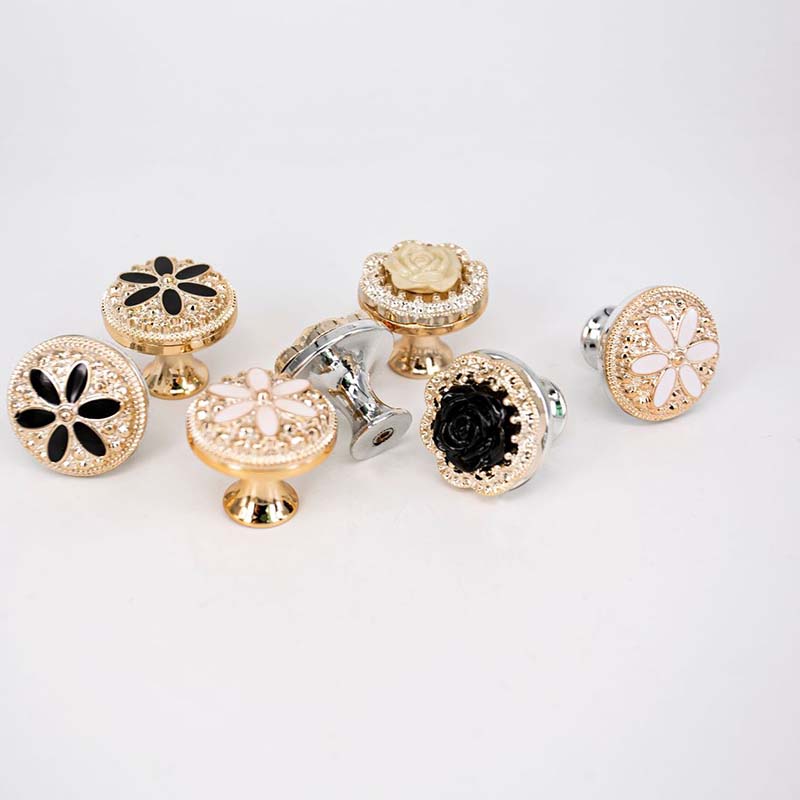 Modern Gold Cabinet Drawer Pull Handle Elegant Single Hole cabinet handle for Furniture Upgrade