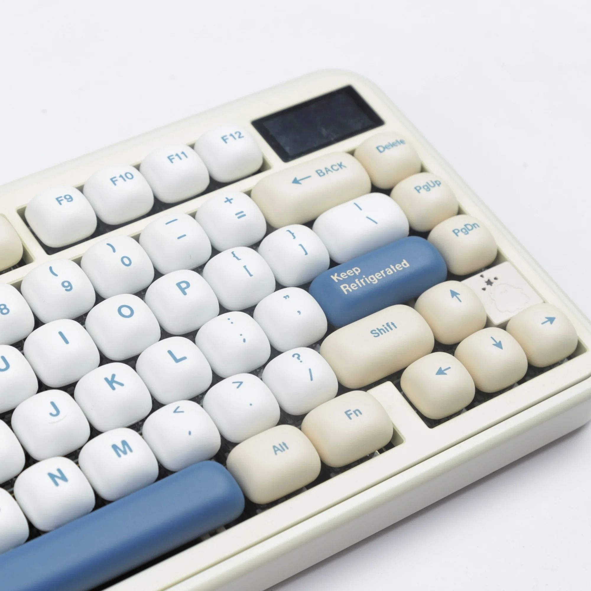 XDA Cherry OEM MOG Soy Milk PBT Keycaps for Mechanical Keyboards with 68 75 82 98 104 Layout Compatibility