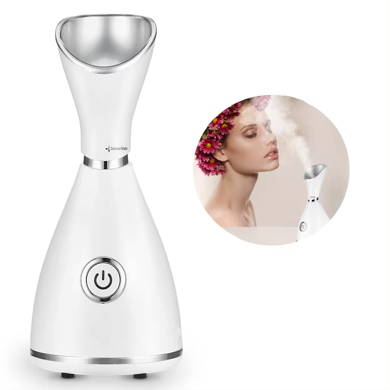 Mini Custom Facial Steamer, Handheld Skin Care Nano Ionic Face Sprayer, Professional Portable Machine