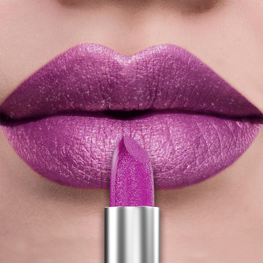 Bold Intense Glitter Metallic Lipstick Long-Lasting Pearlescent Lip Tint