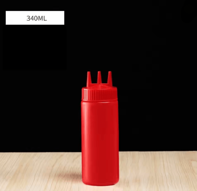 Squeezable Sauce Bottle with Nozzles