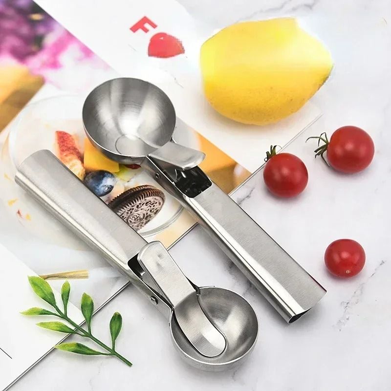 Stainless Steel Ice Cream Scoop Dual Purpose Fruit and Dessert Scooper
