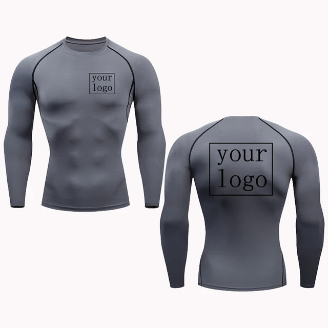 Custom Compression T Shirt, Your Design Logo, Quick Dry Gym Tee Men Women