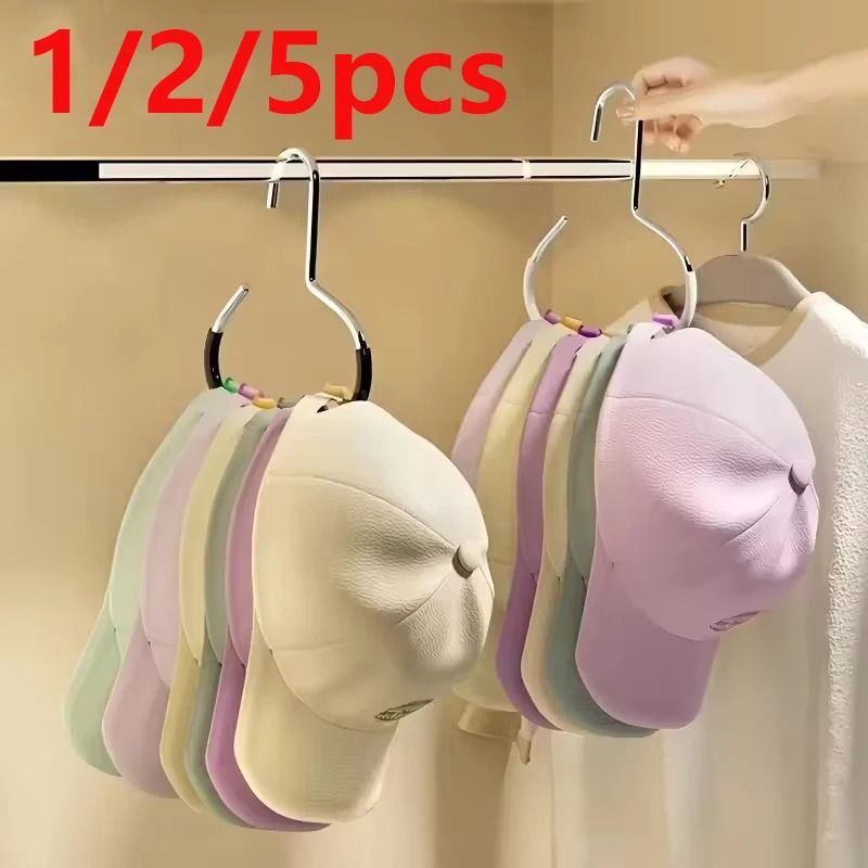 5 Piece Manganese Steel Round Hooks for Hats Ties Scarves and Bags