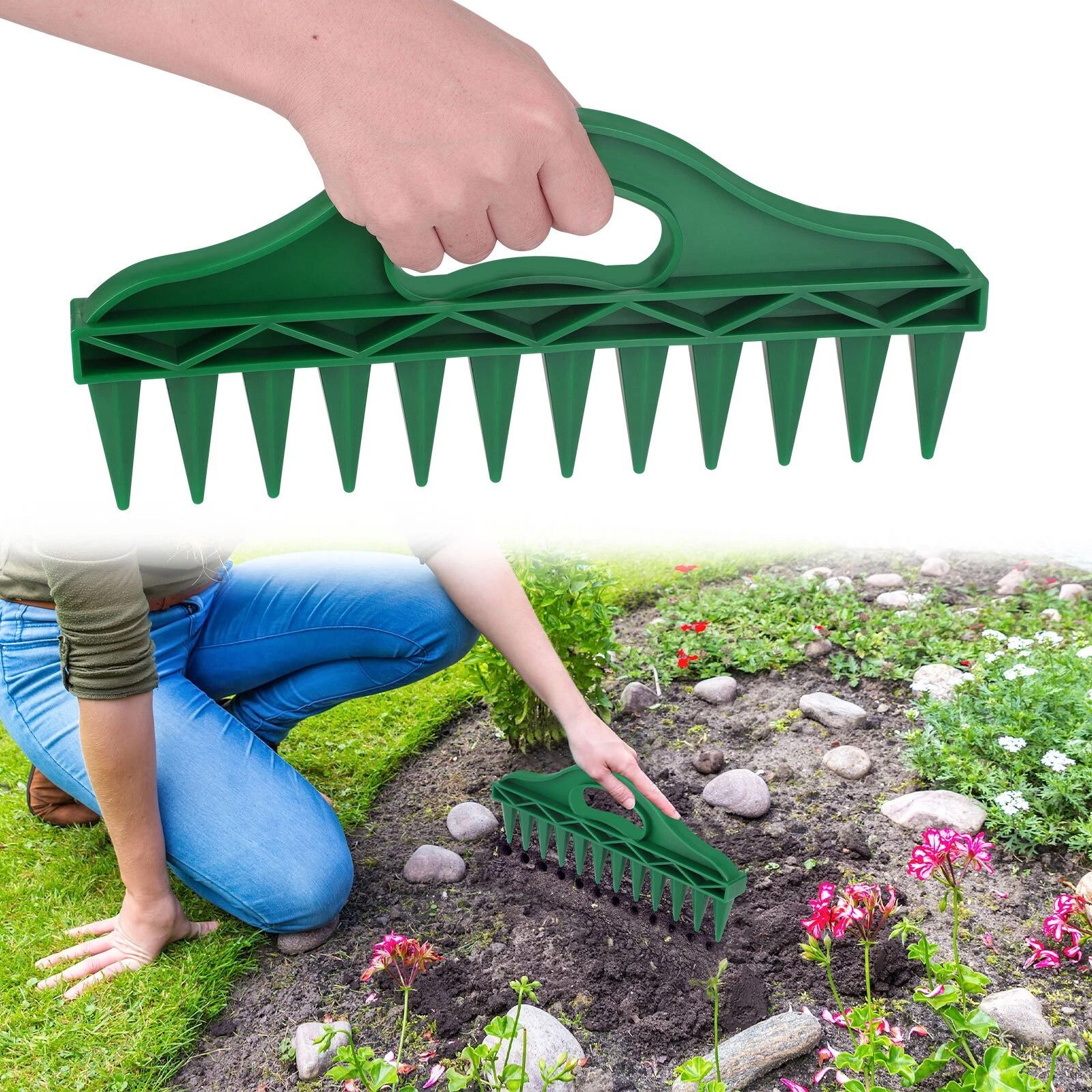 Adjustable Puncher Soil Digger for Gardening, Garden Seeder Planter Tool for Labels and Planter Sowing Seeder Tools
