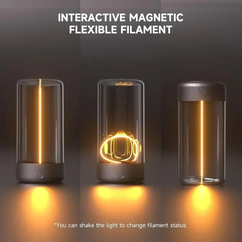 Quantum Wire portable night light - Magnetic USB rechargeable lamp for Ambient Mood Glow