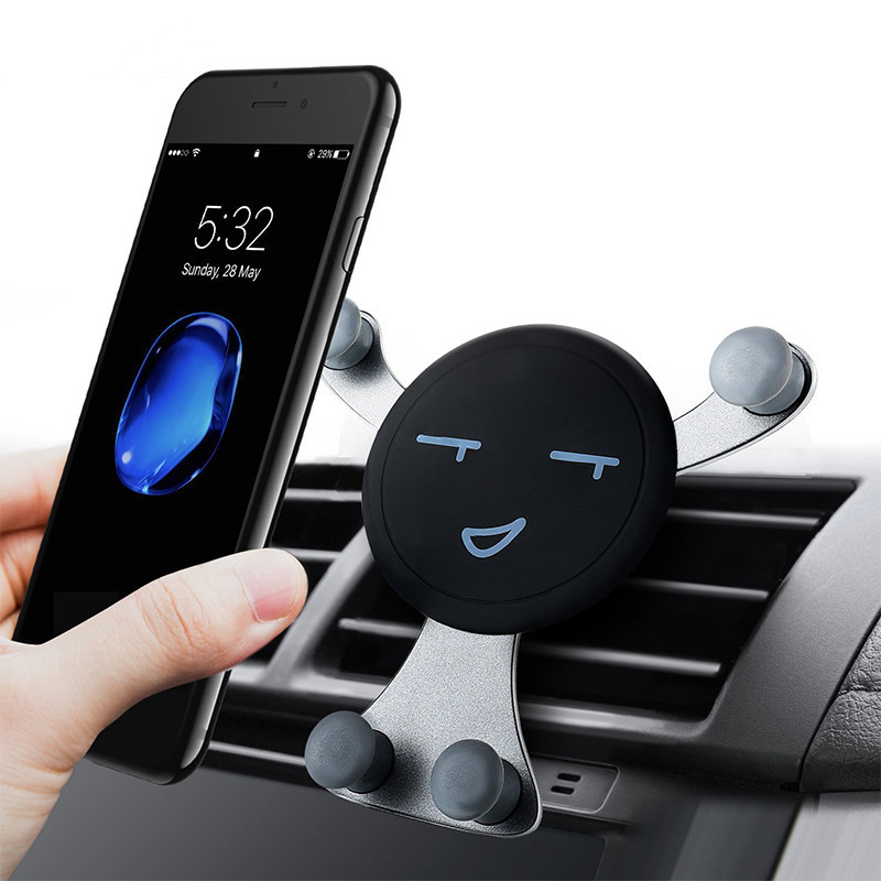 Smiley Grip Car Phone Holder Air Vent Mount for Easy One Handed Driving