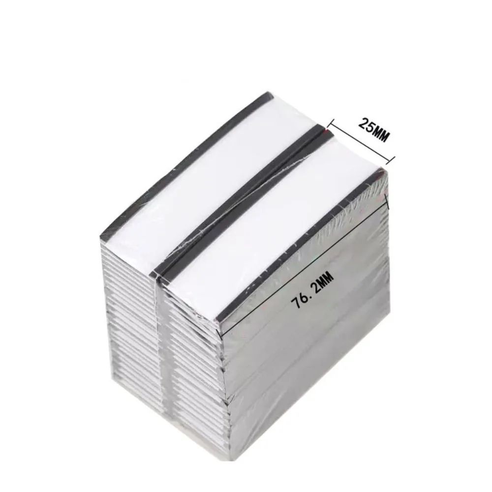 Magnetic C-Channel Label Holder Set with Protective Film - Reusable Warehouse Shelf Labels with Strong Magnet