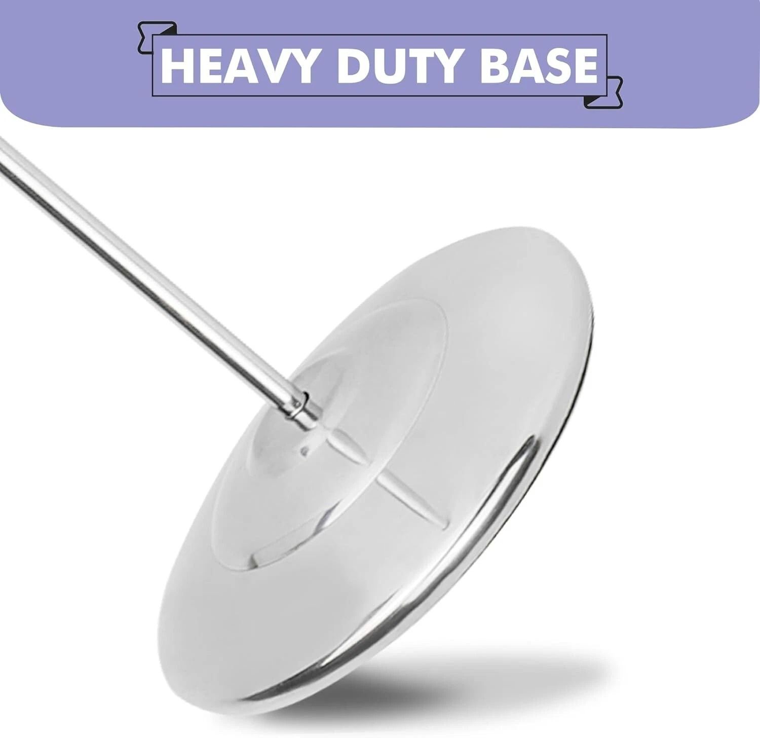 Stainless Steel Receipt Holder with Heavy Duty Base Restaurant Receipt Spike Stand