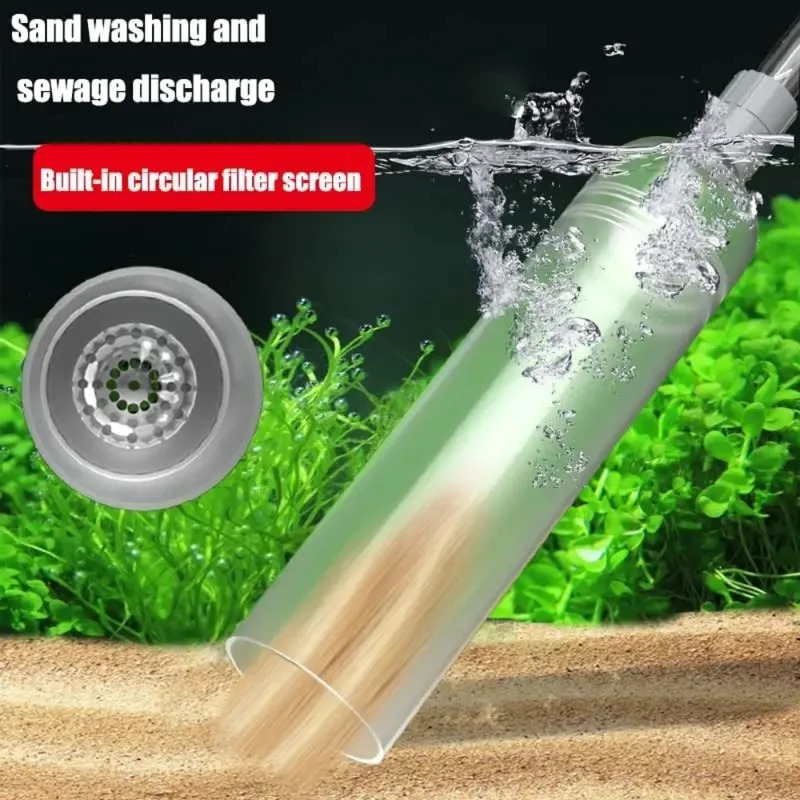 Fish Tank Water Changer Manual Sand Washer Water Absorber Water Pump Siphon Pipe Aquarium Cleaner