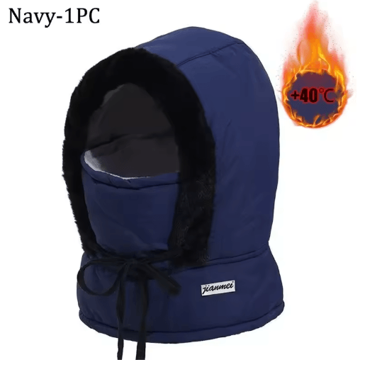 Cold Weather Thermal Balaclava Scarf Windproof Plush Hood Ski Face Mask