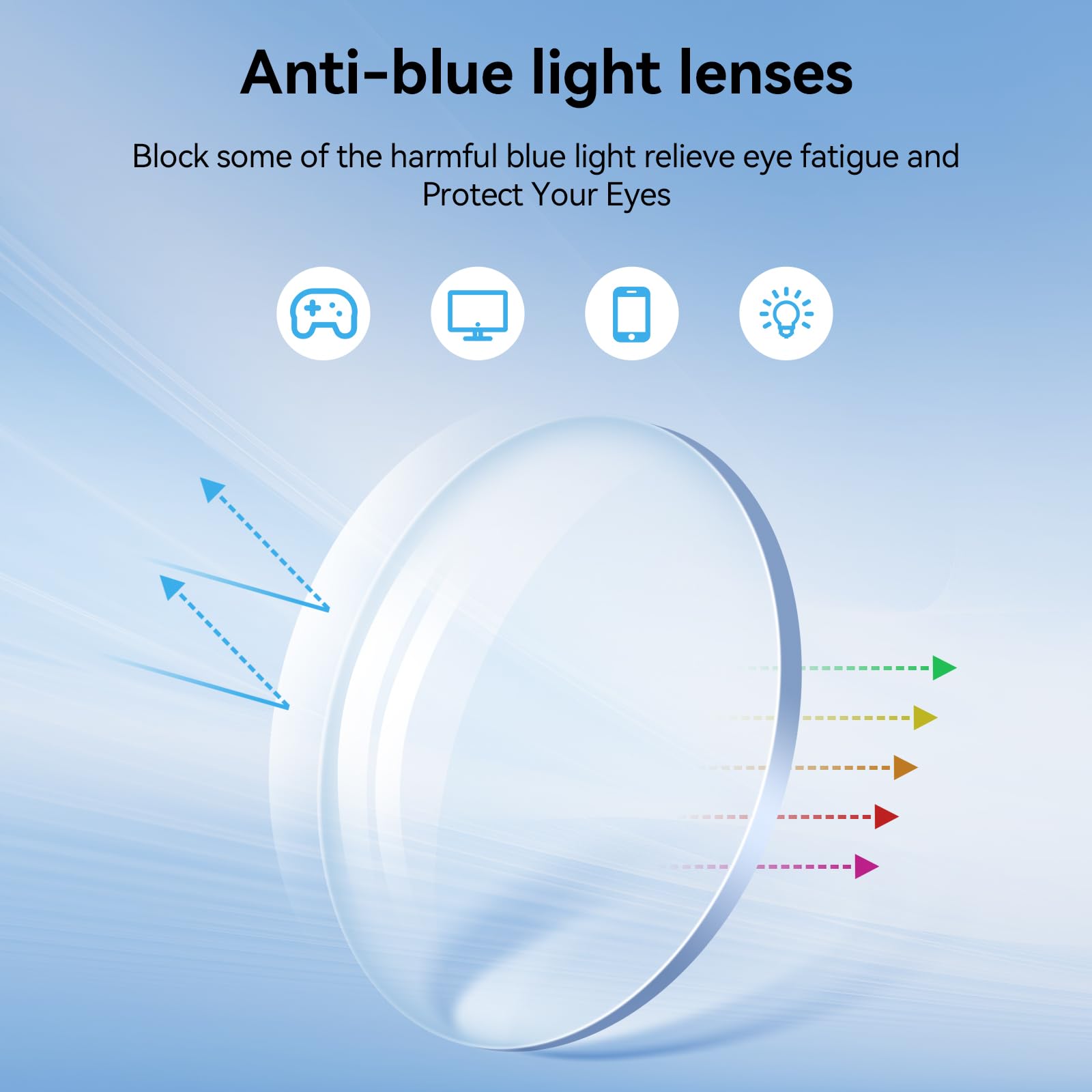 Progressive Safety Reading Glasses with Blue Light Protection