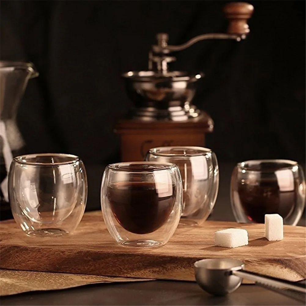 Double Wall Glass Coffee Tea Cup
