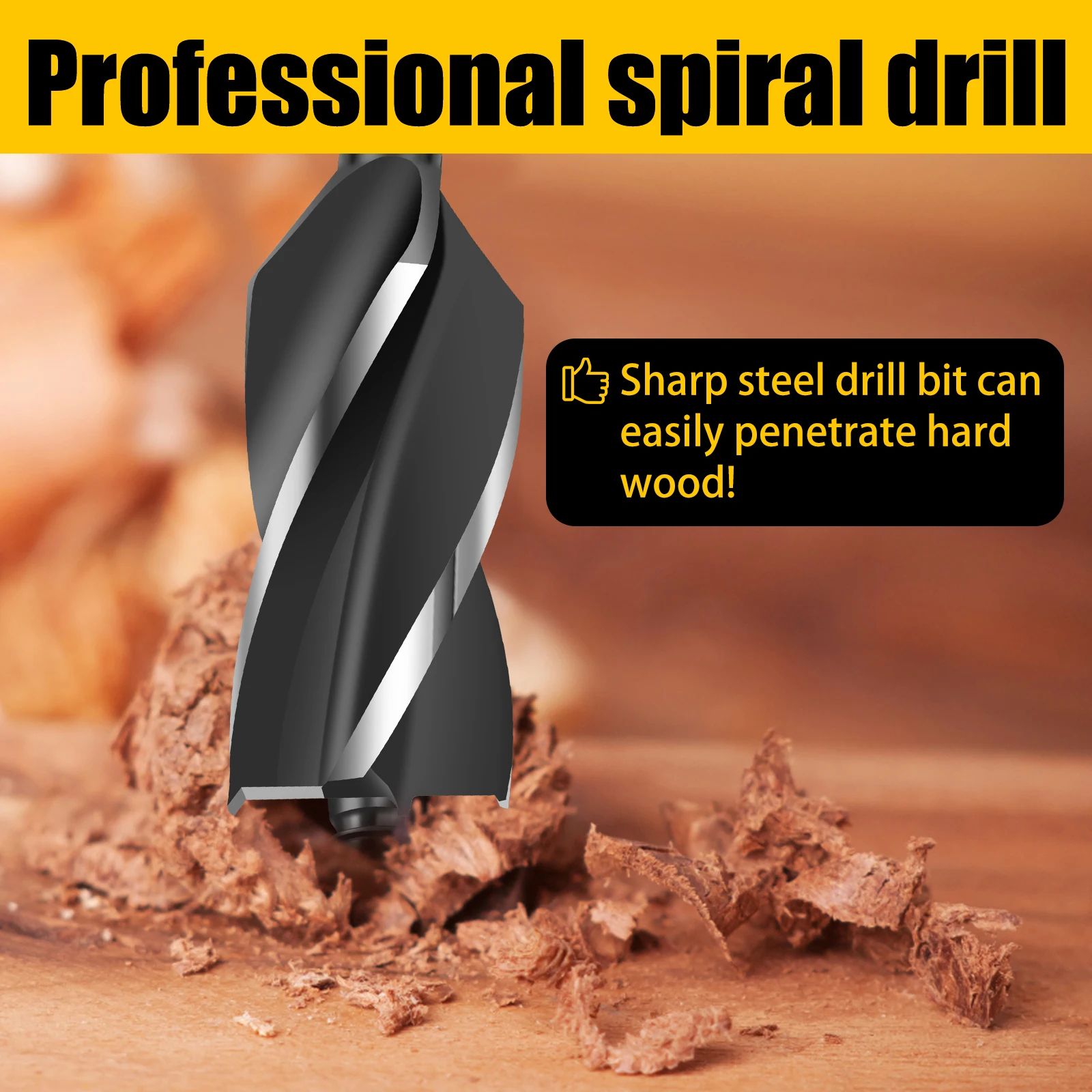 SurvivalPro Manual Auger Drill Bit for Wood Camping and Bushcraft