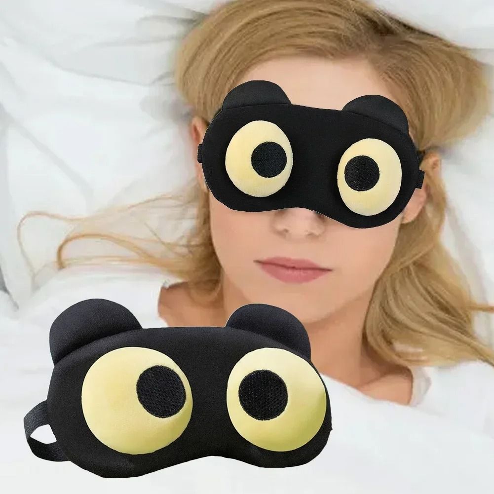 Women Breathable Polyester Eye Mask for Sleeping Travel Blindfold