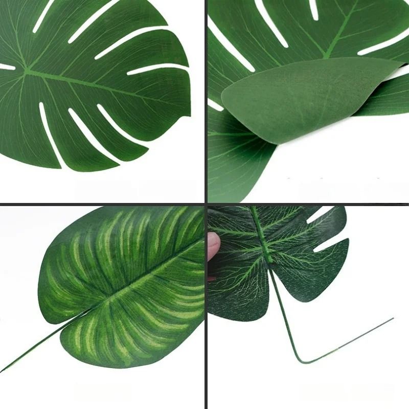 Tropical Palm Leaves Set – 10-Piece Artificial Safari Foliage