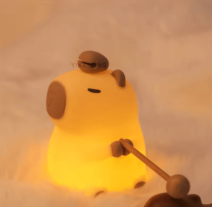 USB Rechargeable Kids Night Light – Cute Capybara Animal Lamp