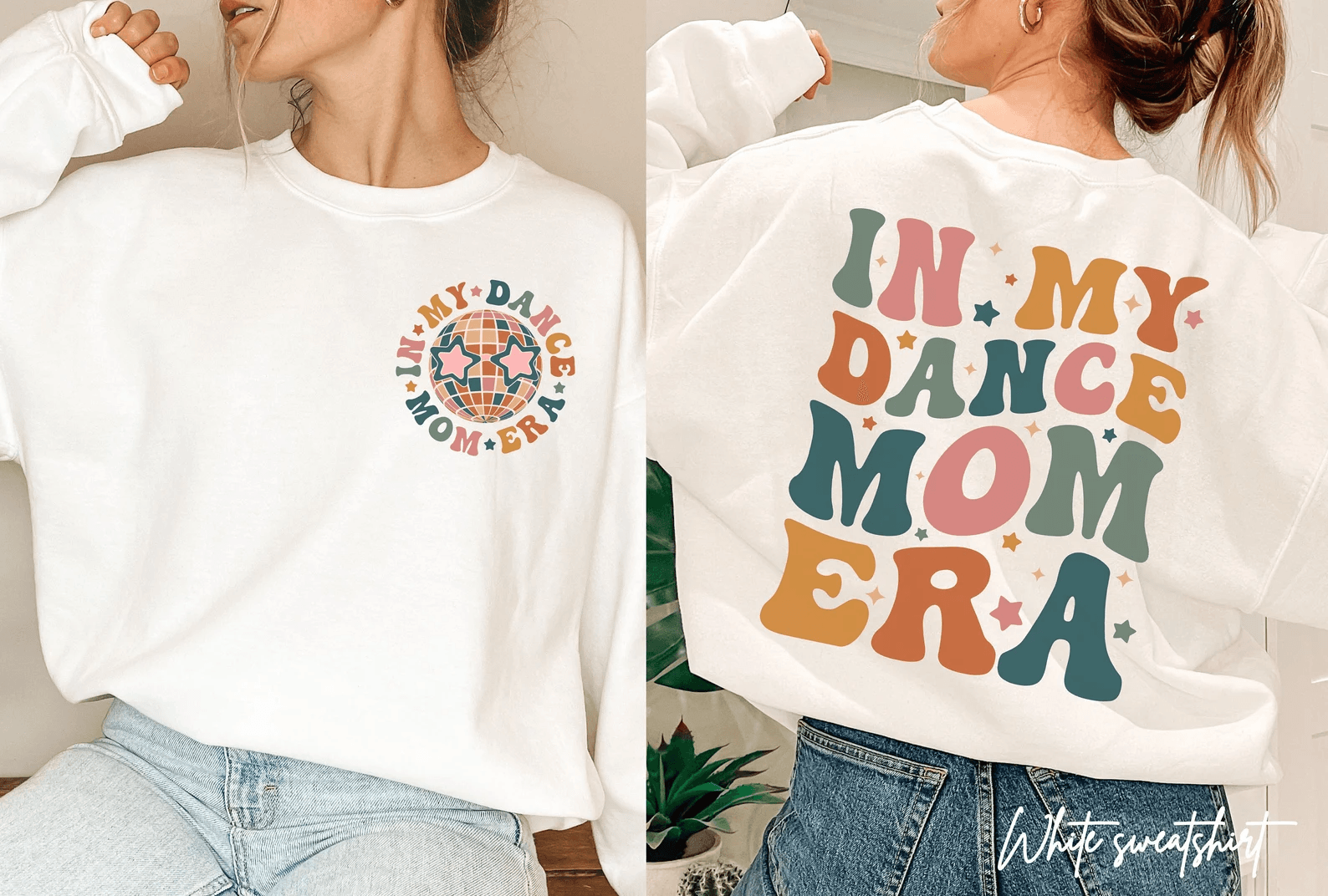 In My Dance Mom Era Sweatshirt Retro Dance Mom Crewneck Mothers Day Gift