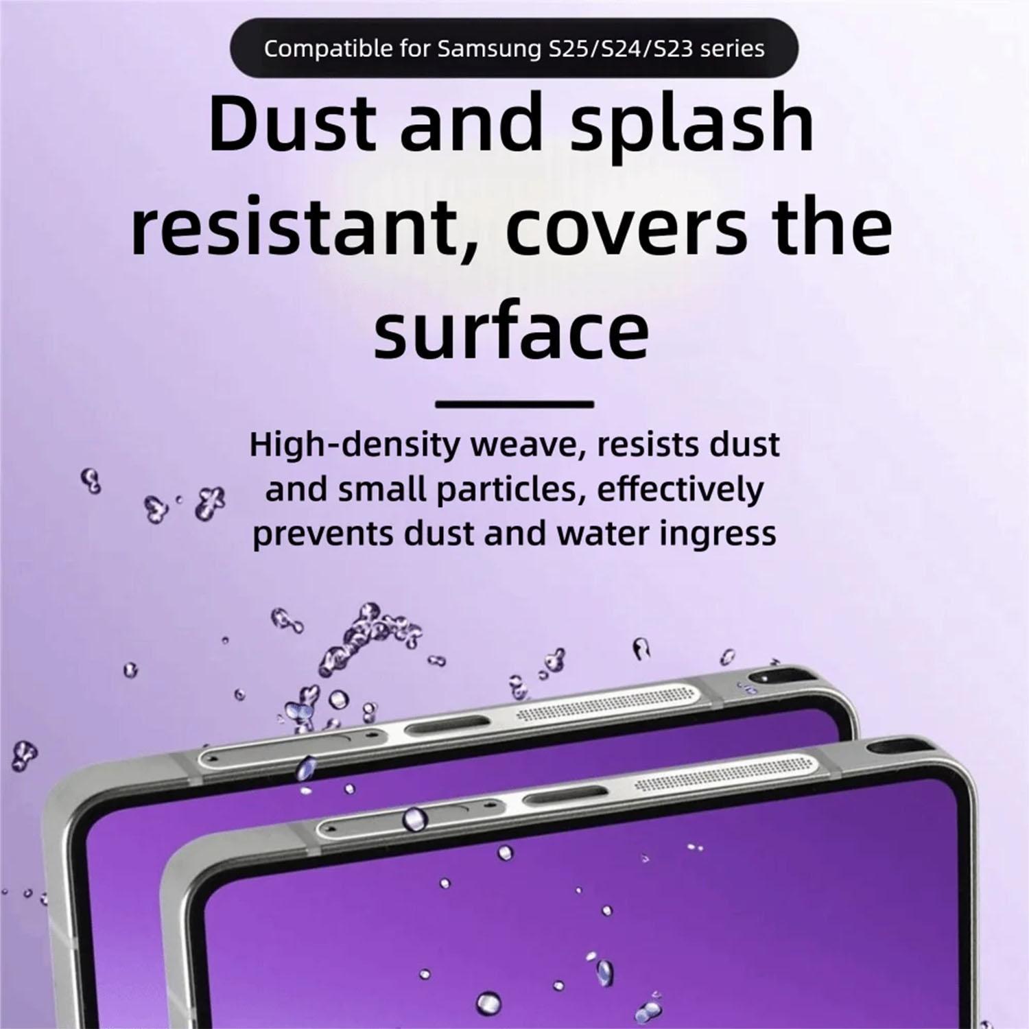Metal Galaxy S26 Ultra Speaker Dust Cover, High Density Metallic Integrated Protection Mesh
