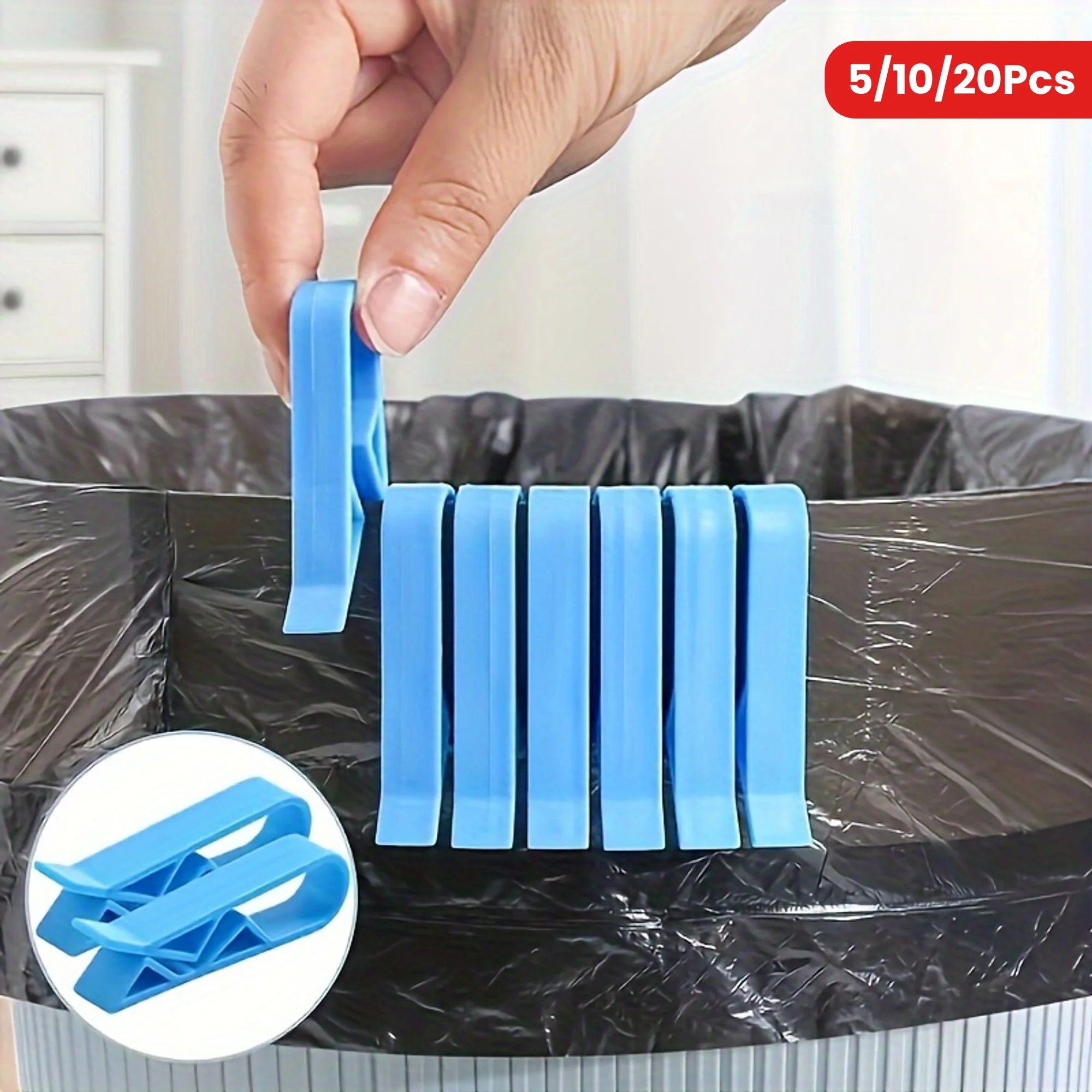 Anti-Slip Trash Bag Holder Clips – Secure Garbage Bag Fasteners for Neat, Hassle-Free Bins