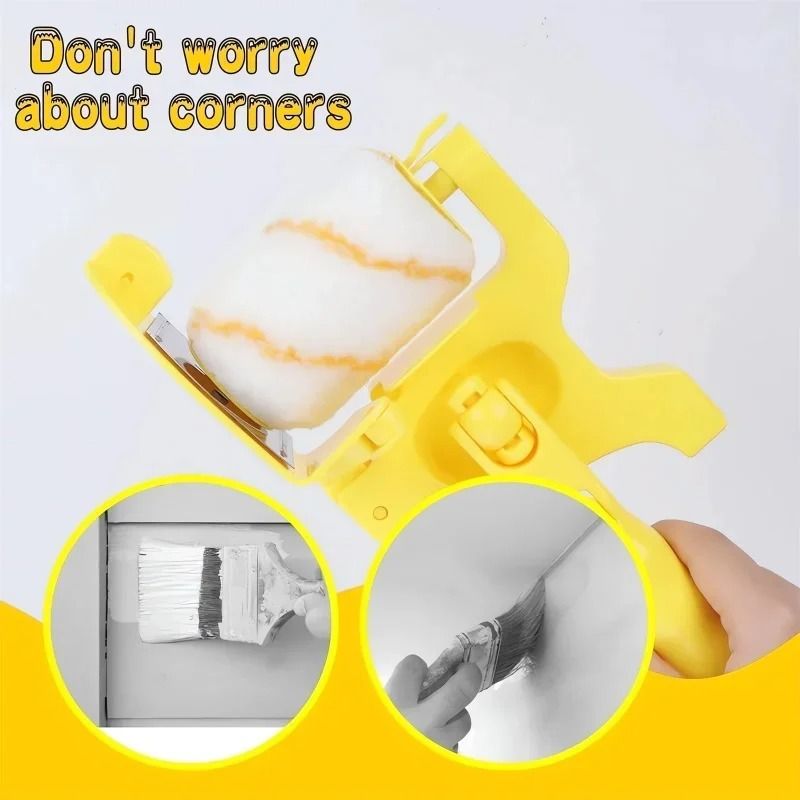 Precision Color Separation Paint Edger Roller Brush Multi-Use Hand-Held Painting Tool for Walls and Ceilings