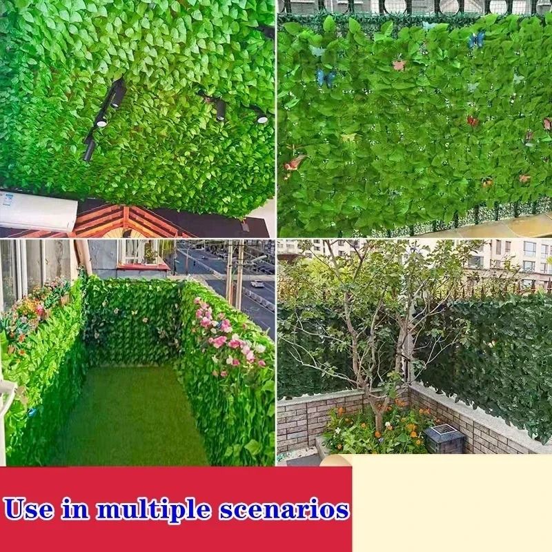 Artificial Evergreen Privacy Fence | Professional Ivy Hedge Screen | Executive Outdoor & Balcony Botanical Shield