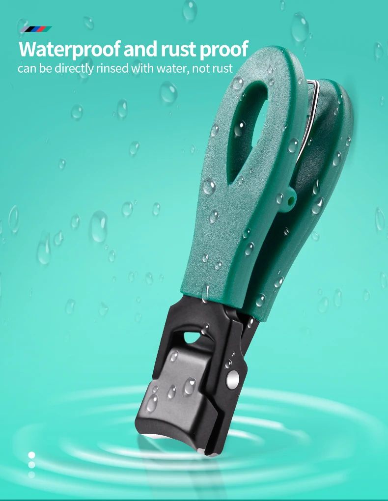 Heavy-Duty Large Jaw Nail Clipper 8mm – Stainless Steel Thick Toenail Clipper with Anti-Splash Guard