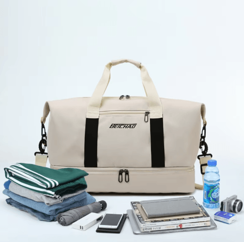 Expandable Travel Duffle Bag – Large Capacity Womens Gym & Overnight Shoulder Bag
