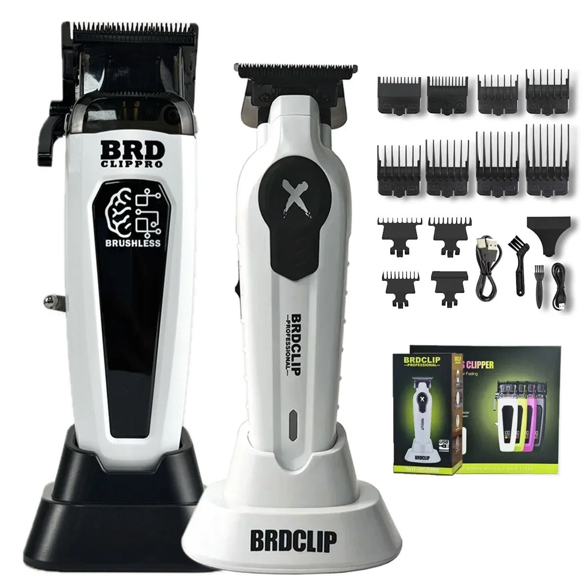 Professional Hair Clipper and Trimmer with Charging Base